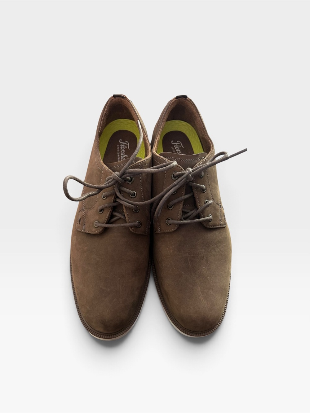 Florsheim Men's Brown Leather Derby Shoes 11.5